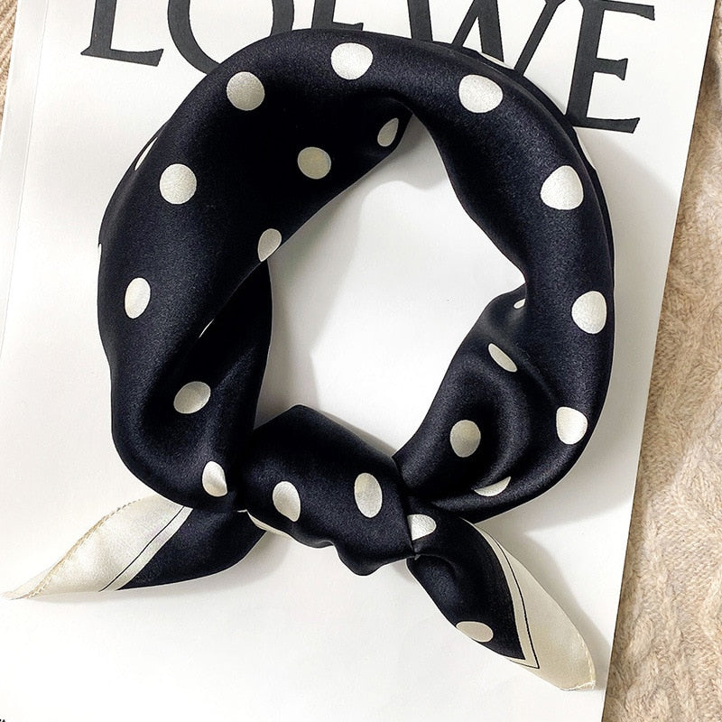Lux Print Silk Square Scarf