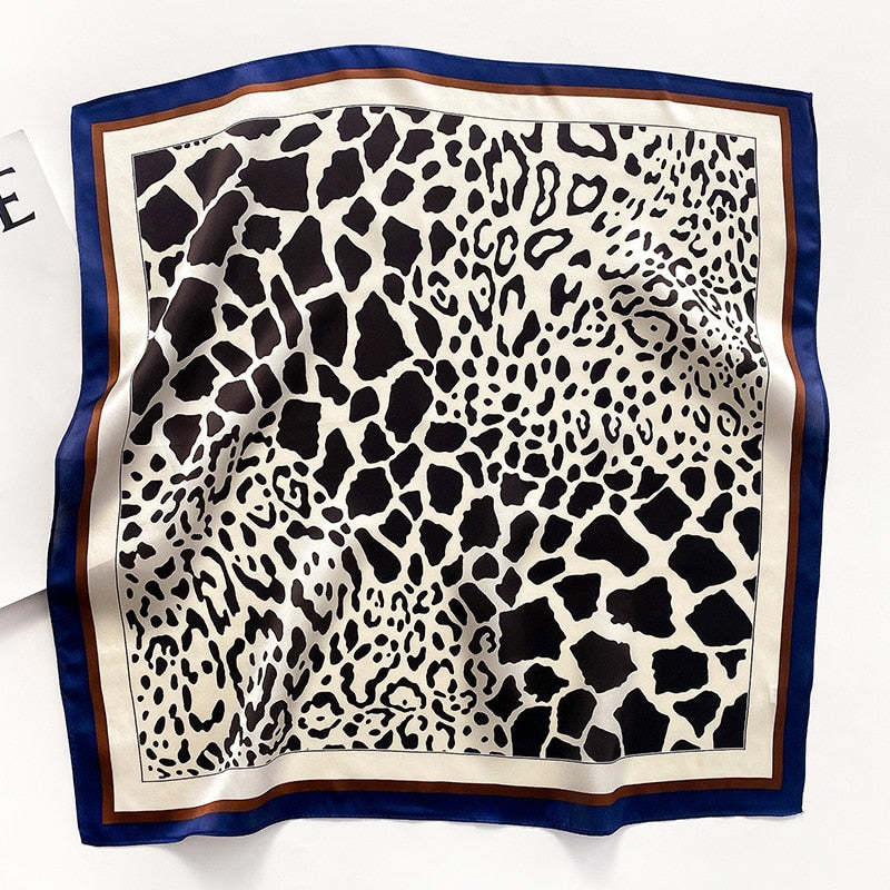 Lux Print Silk Square Scarf