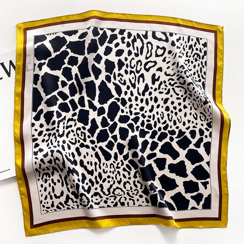 Lux Print Silk Square Scarf