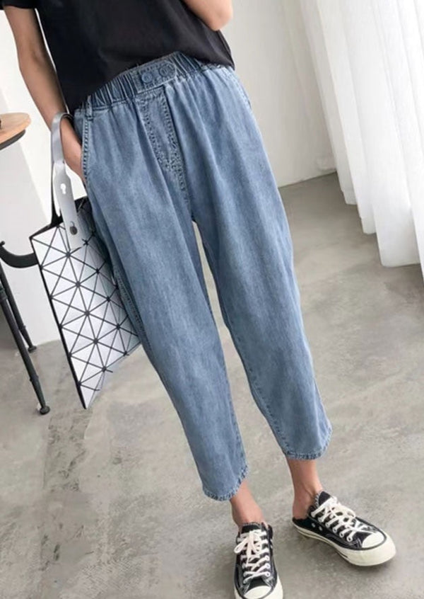 Elastic Waist Wide Leg Pants