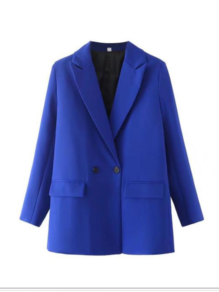 Office Lady Double Breasted Vintage Blazer