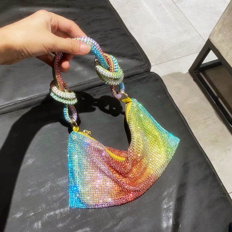 luxury Design Shining Diamond Hobo shoulder bag