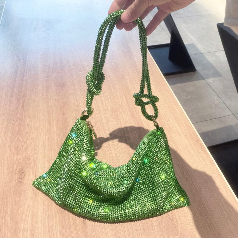 luxury Design Shining Diamond Hobo shoulder bag