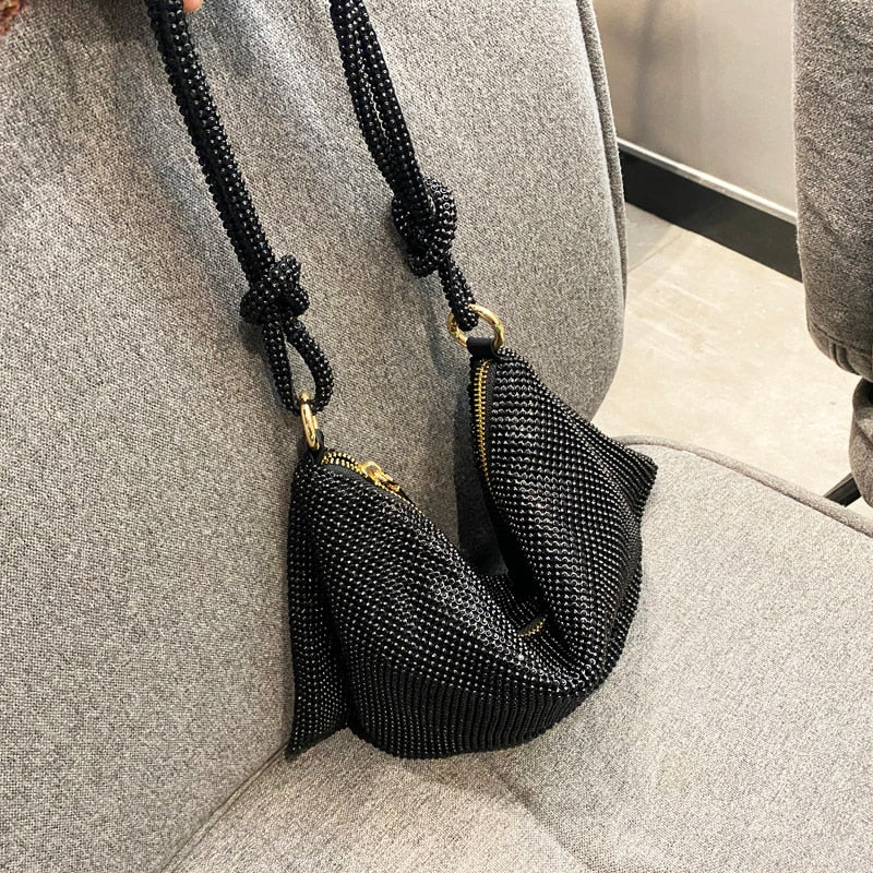 luxury Design Shining Diamond Hobo shoulder bag