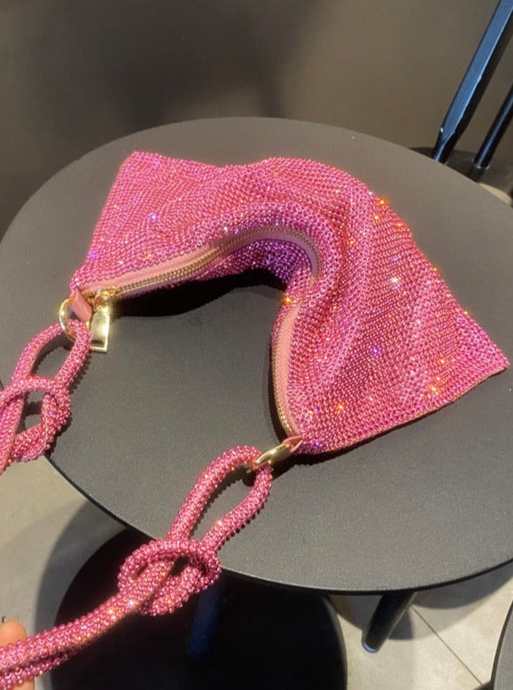 luxury Design Shining Diamond Hobo shoulder bag