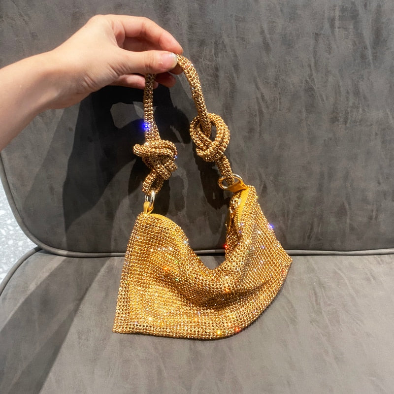 luxury Design Shining Diamond Hobo shoulder bag