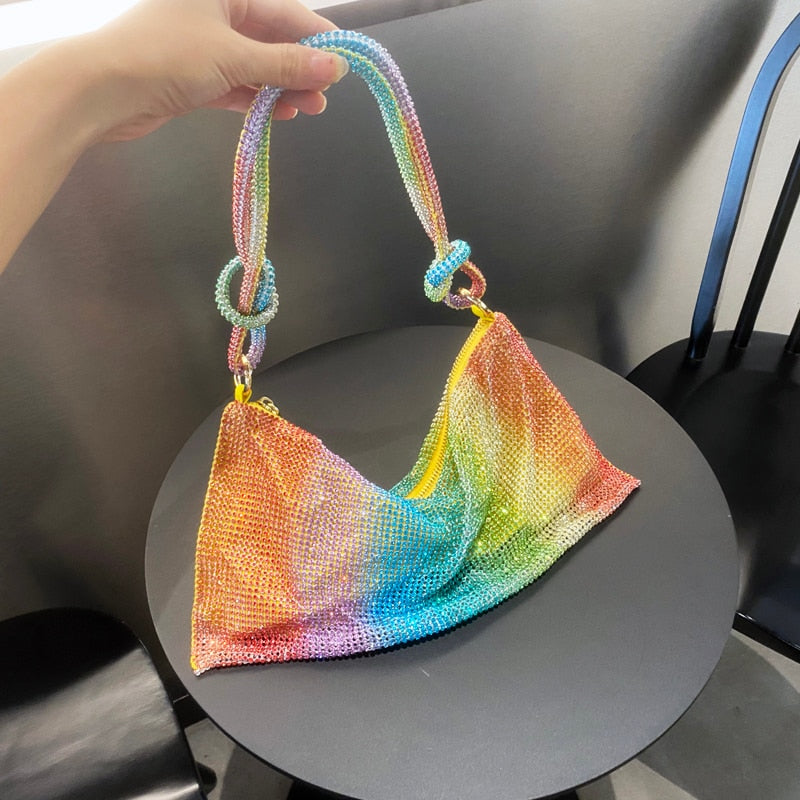 luxury Design Shining Diamond Hobo shoulder bag