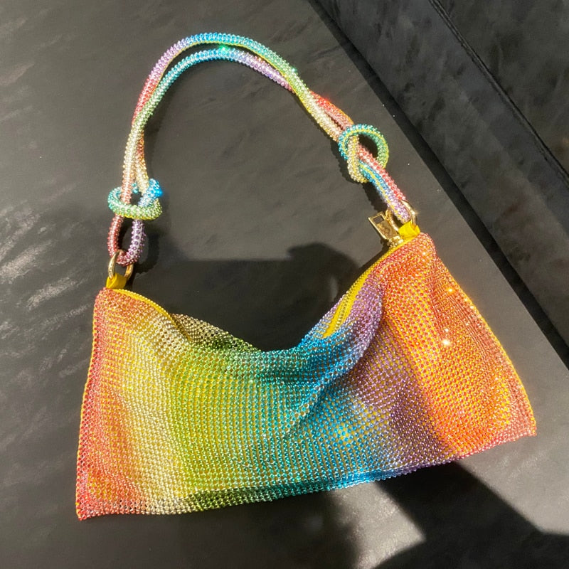 luxury Design Shining Diamond Hobo shoulder bag