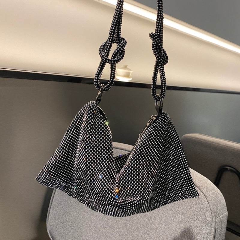 luxury Design Shining Diamond Hobo shoulder bag