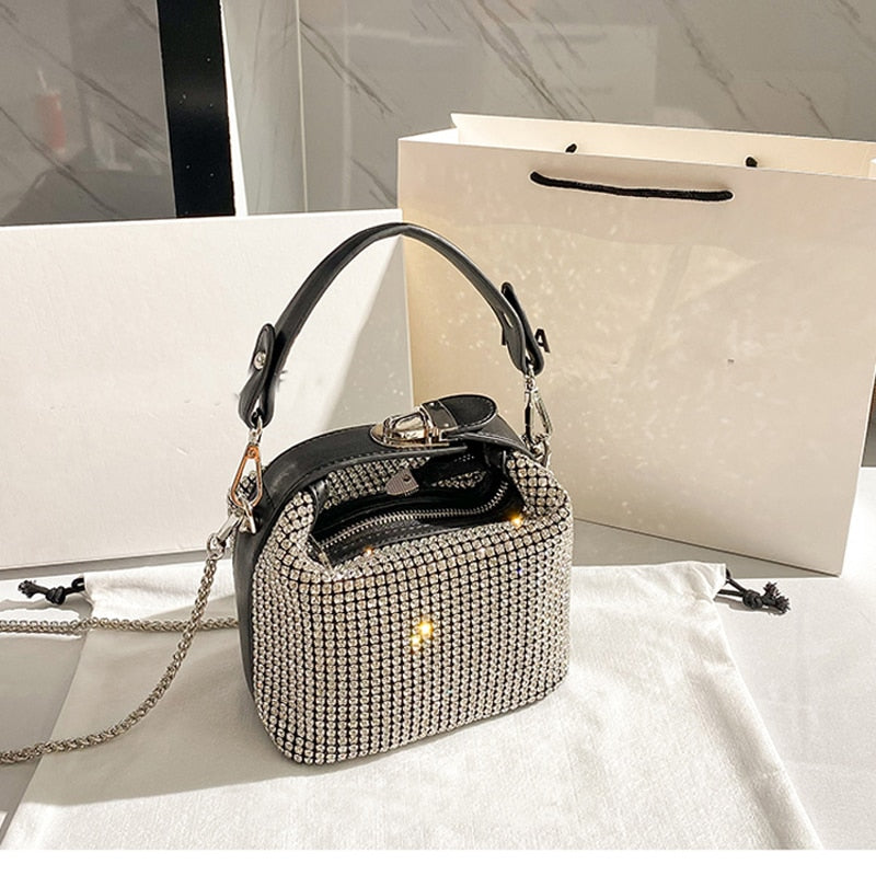 Evening Banquet Crystal Rhinestone Shoulder Bag